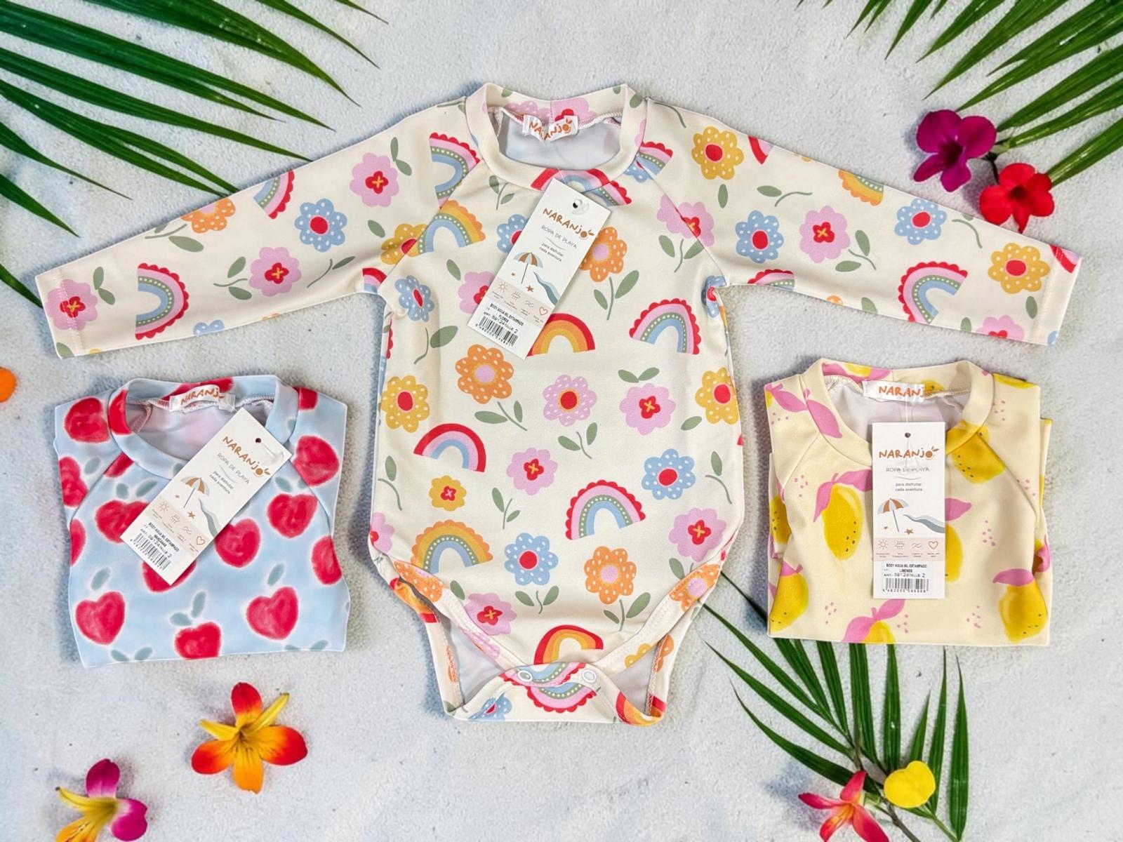 Body UV Estampado Nena “Naranjo” T.(2 al 6)(Hasta 3 años) Art.59124