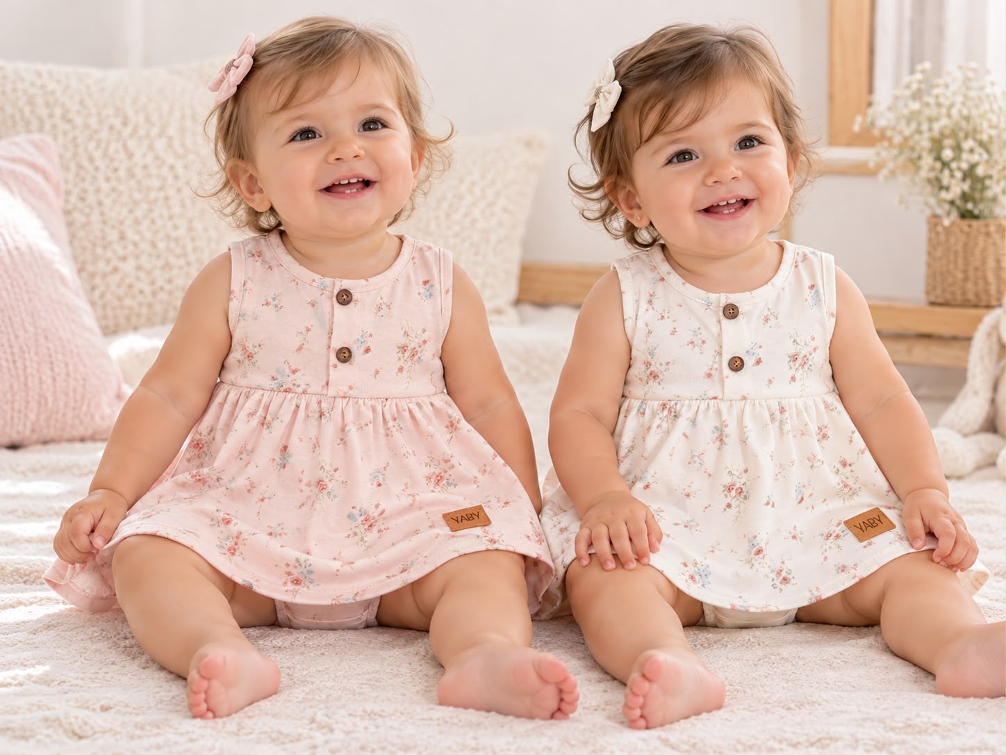 Body vestido estampado cuello mao “Yaby” T.(0-3/3-6/6-9/9-12/12-18 meses) Art.27047