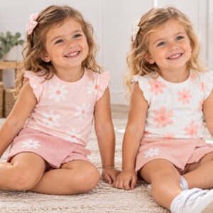 Conjunto (Remera Estampada + Short Pollera Rustico) Yaby T.(9-12/12-18/24/36 meses) Art.27027