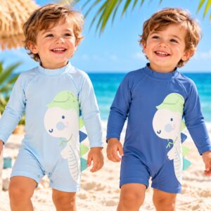 Entero UV estampado con orejas BEBE "Naranjo" T.(2 al 6)(Hasta 3 años) Art.59230