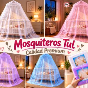 Mosquiteros Cuna Premium “Analia Babies” Surtido de colores