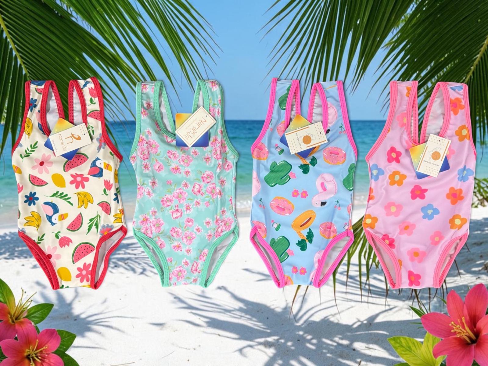 Malla entera UV Beba "Naranjo" T.(2-3-4)(Hasta 2 años aprox) Art.5909 (En bolsa ziploc) SUPEROFERTA