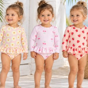 Body UV estampado con volados “Big Bay” T.(6-9/9-12/18/24/36 Meses) Art.14-1 (En Bolsa Ziploc)