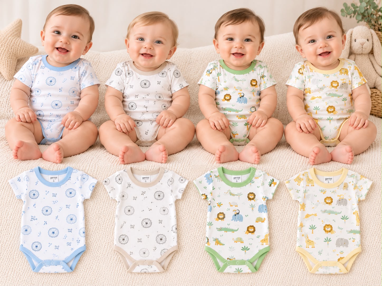 Body Estampado Nene Manga Corta "Gamise" T.(1 al 4) Art.5959