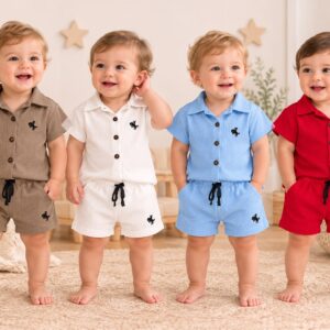 Conjunto camisa y short “Hawaii” T.(1 al 5) “Kayito Babies”