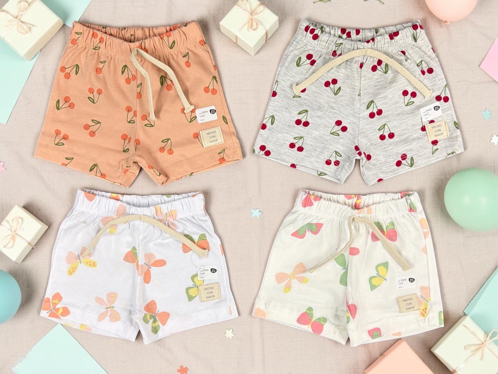 Short Algodon Estampado Nena “Big Bay” T.(2 al 6)(Hasta 3 años) Art.27679