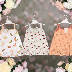 Vestido Algodon Estampado con volados "Big Bay" T.(6-9/9-12/18/24/36 Meses) Art.27677