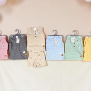 Conjunto Waffle (Musculosa y Short) "Big Bay" T.(6-9/9-12/18/24/36 Meses) Art.9099