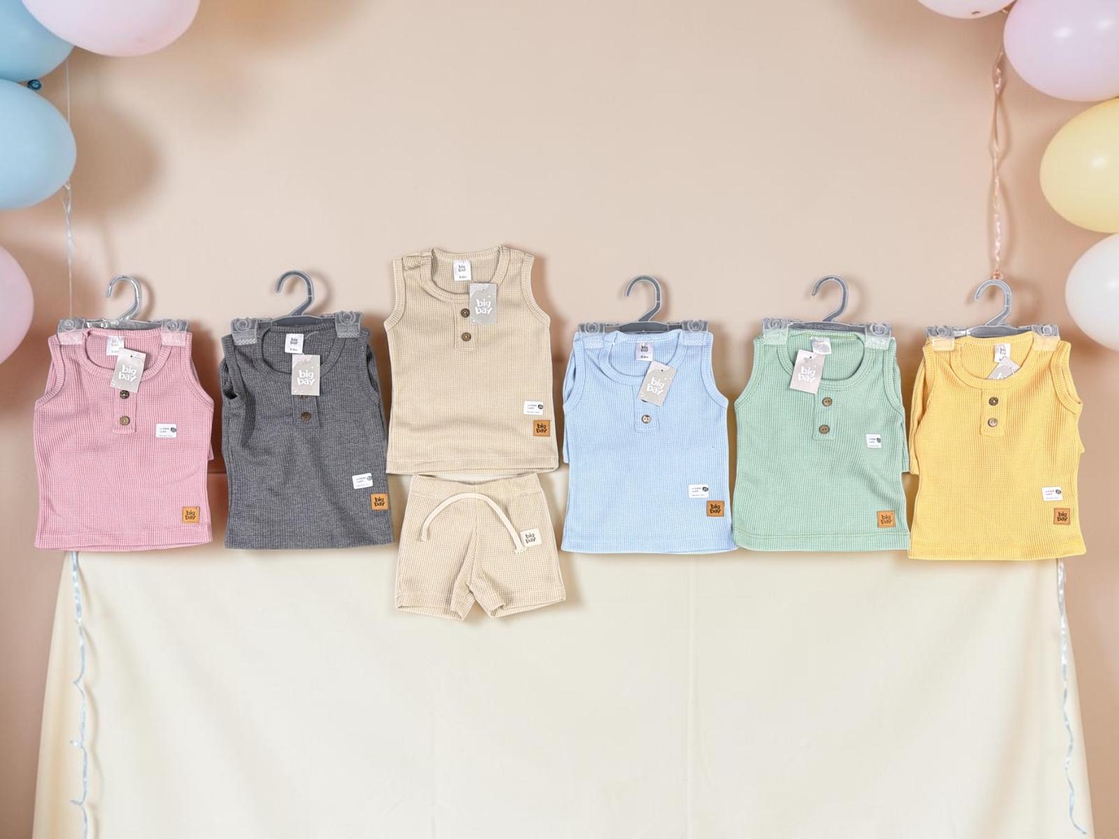 Conjunto Waffle (Musculosa y Short) "Big Bay" T.(6-9/9-12/18/24/36 Meses) Art.9099