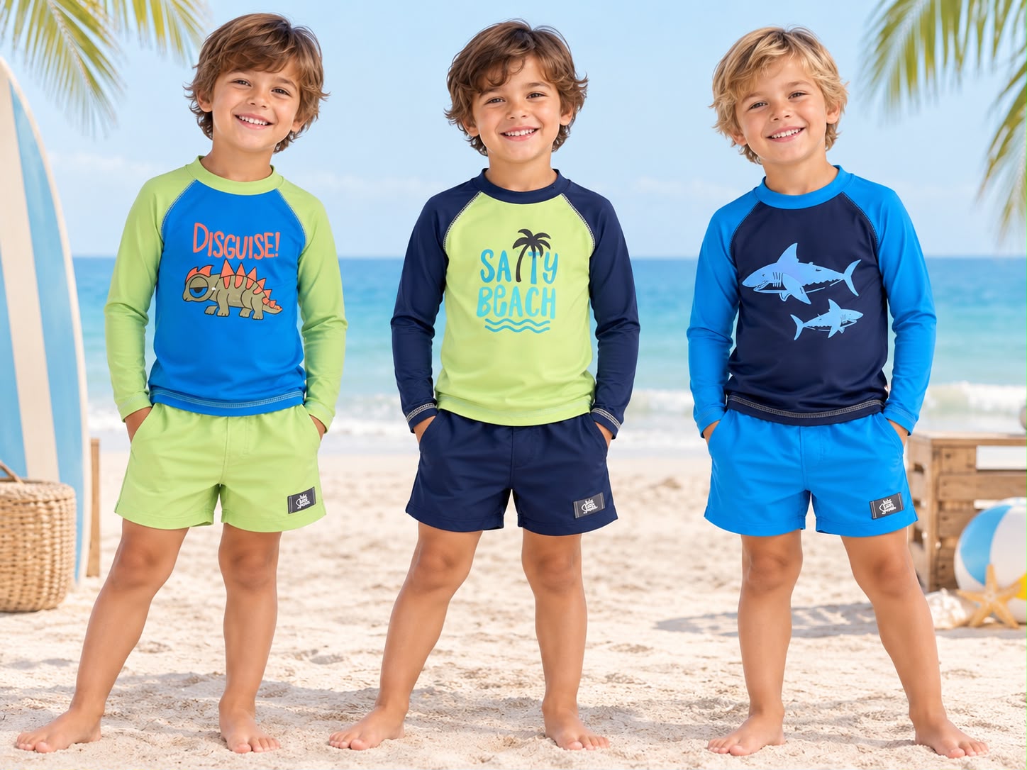 Conjunto UV NIÑO Estampado Big Bay T.(2-4-6-8 años) Art.33