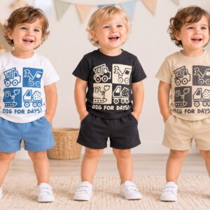 Conjunto Manga Corta (Remera y Short) “Gamise” T.(1 al 5) Art.30370