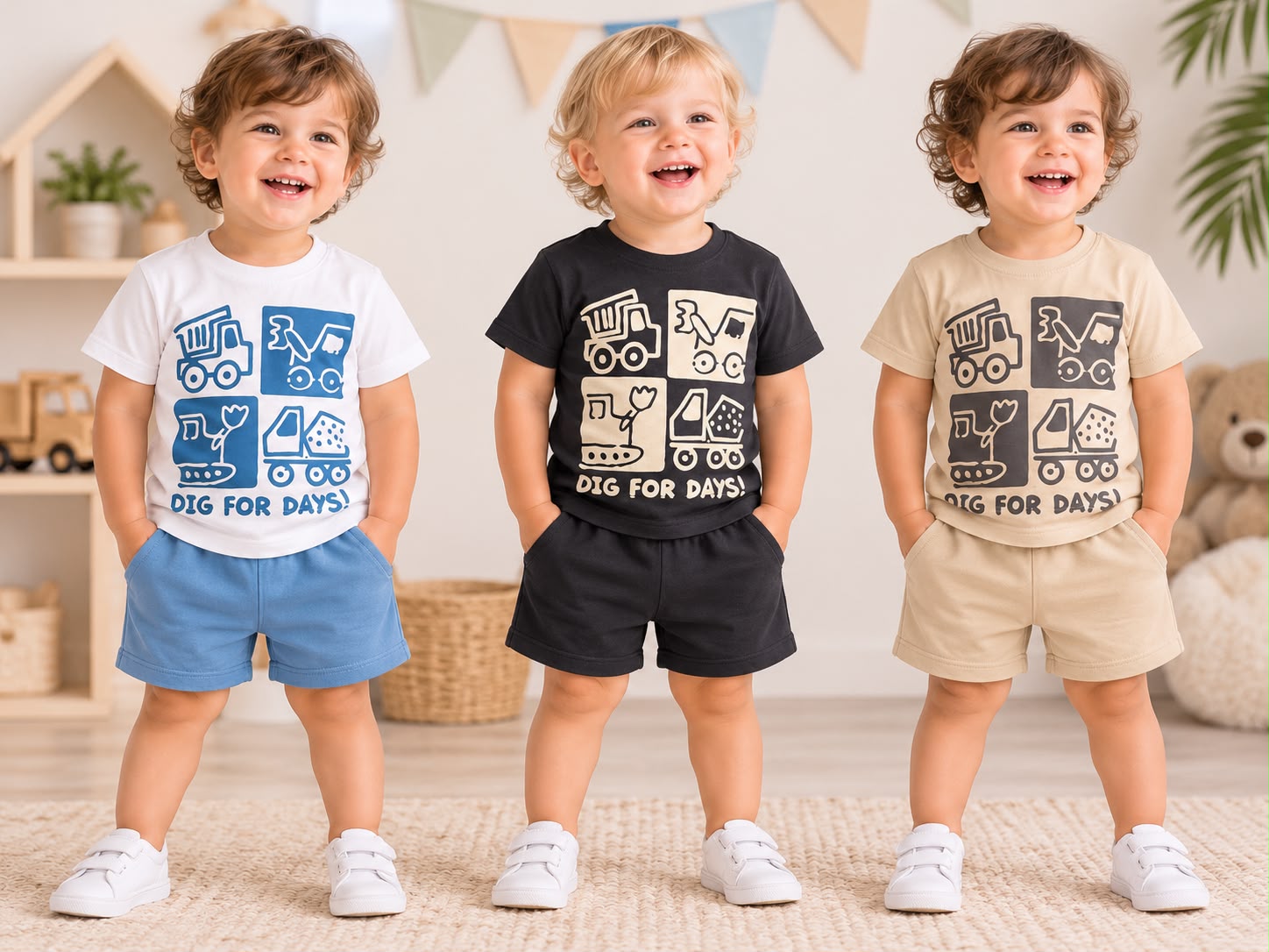 Conjunto Manga Corta (Remera y Short) “Gamise” T.(1 al 5) Art.30370