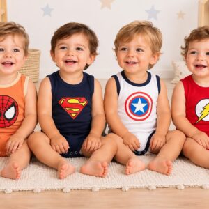 Body sin manga "Superhéroes" T.(1 al 5) Pack x 6 OFERTA