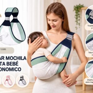 Fular Mochila Porta Bebe Ergonómico “Andy”