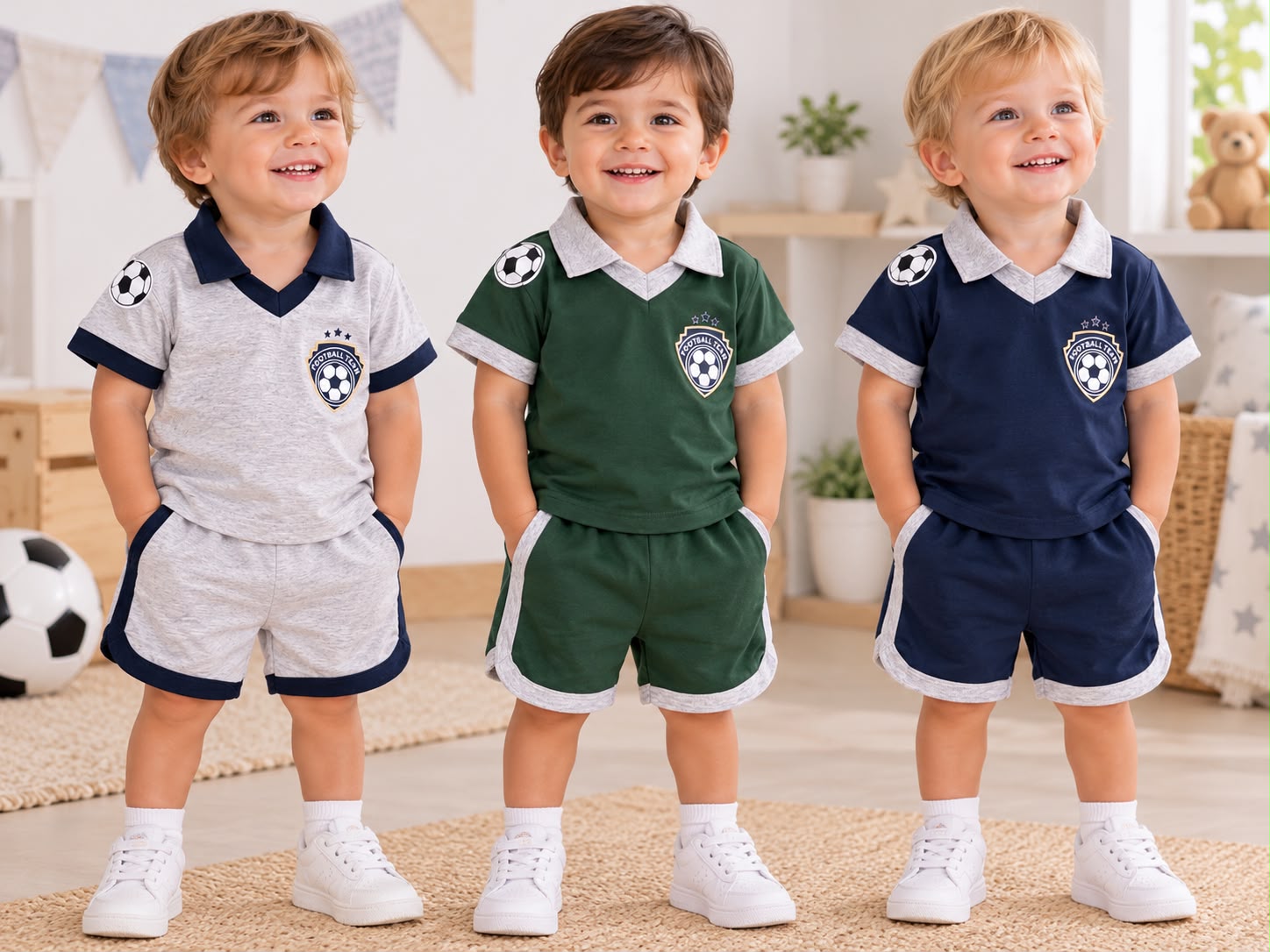 Conjunto Futbol "Chomba y Short" Bibis T.(2 al 5) Art.9906