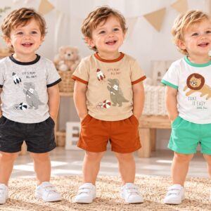 Conjunto (Remera Y Short)“Algodon” Mini Dreams T.(6-9-12-18 Meses) Art.765