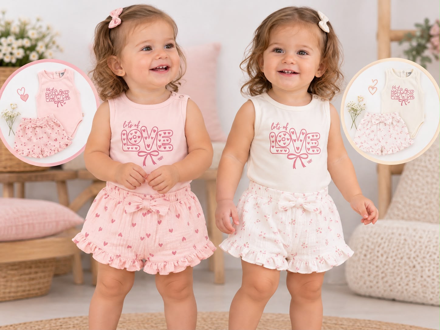 Conjunto (Body Sin Manga + Short Plumeti) “Yaby” T.(3-6/6-9/9-12/12-18 meses) Art.27051