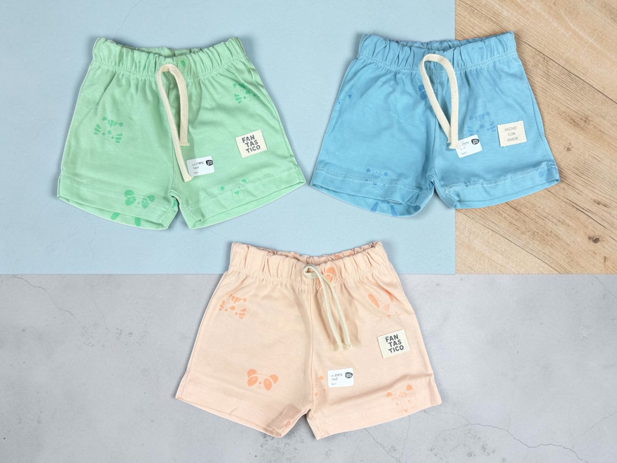 Short Algodon Estampado “Big Bay” T.(2 al 6)(Hasta 3 años) Art.37679